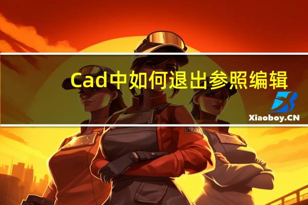 Cad中如何退出参照编辑