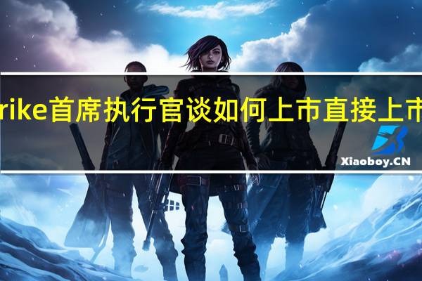 CrowdStrike首席执行官谈如何上市 直接上市以及SaaS初创