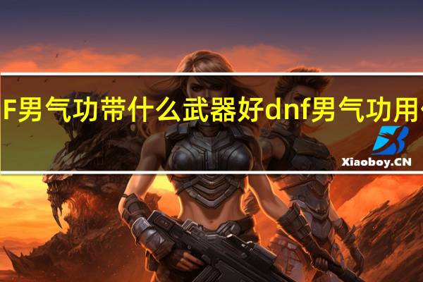 DNF男气功带什么武器好 dnf男气功用什么武器