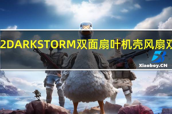 DarkFlashGR12DARKSTORM双面扇叶机壳风扇双倍扇叶高风压高风流[XF]