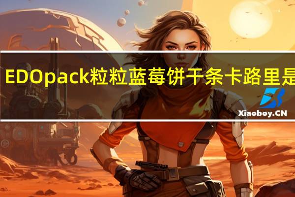 EDO pack 粒粒蓝莓饼干条卡路里是多少