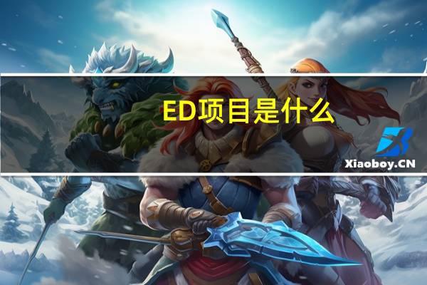 ED项目是什么