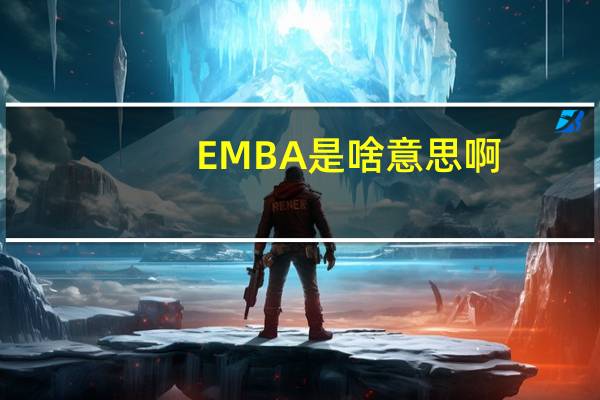 EMBA是啥意思啊