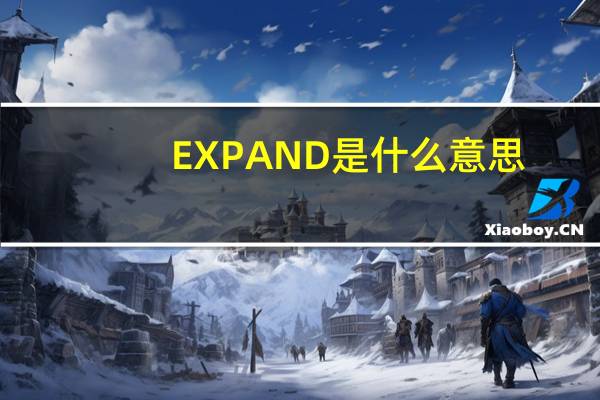 EXPAND是什么意思