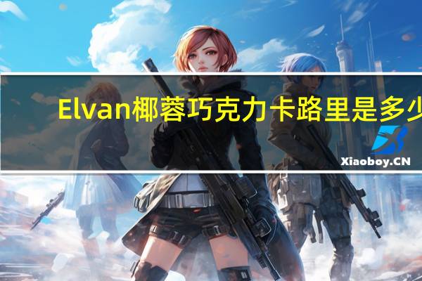 Elvan 椰蓉巧克力卡路里是多少