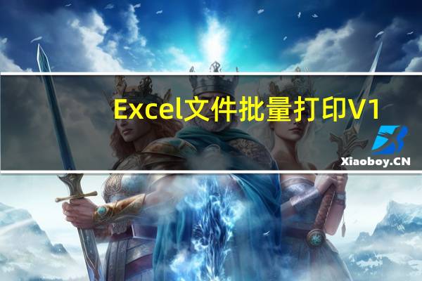 Excel文件批量打印 V1.1 官方版（Excel文件批量打印 V1.1 官方版功能简介）