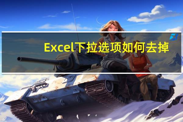 Excel 下拉选项 如何去掉