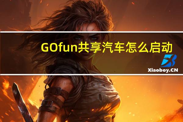 GOfun共享汽车怎么启动