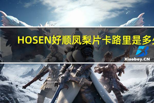HOSEN 好顺 凤梨片卡路里是多少