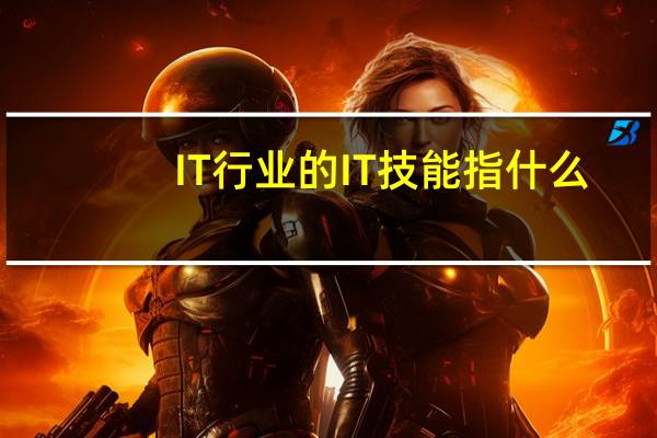 IT行业的IT技能指什么