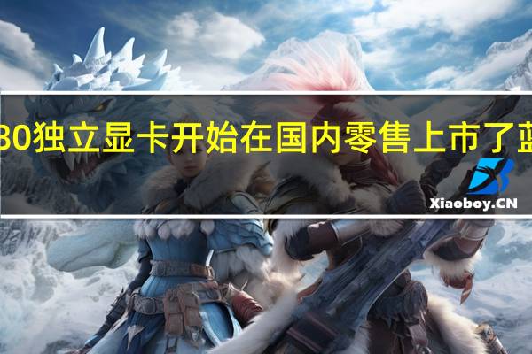 IntelArcA380独立显卡开始在国内零售上市了蓝戟的要价1299元