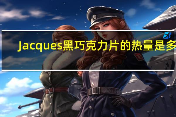 Jacques 黑巧克力片的热量是多少