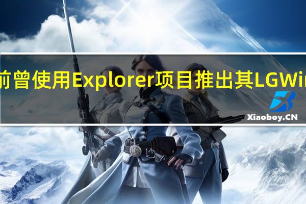 LG先前曾使用Explorer项目推出其LGWing智能手机