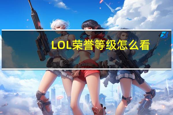 LOL荣誉等级怎么看