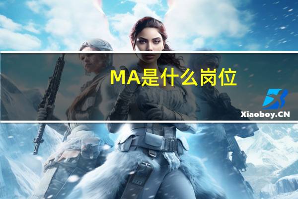 MA是什么岗位