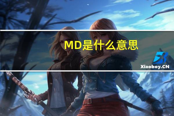 MD是什么意思
