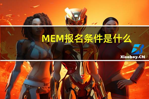MEM报名条件是什么
