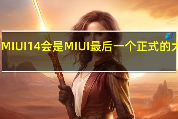MIUI14会是MIUI最后一个正式的大版本