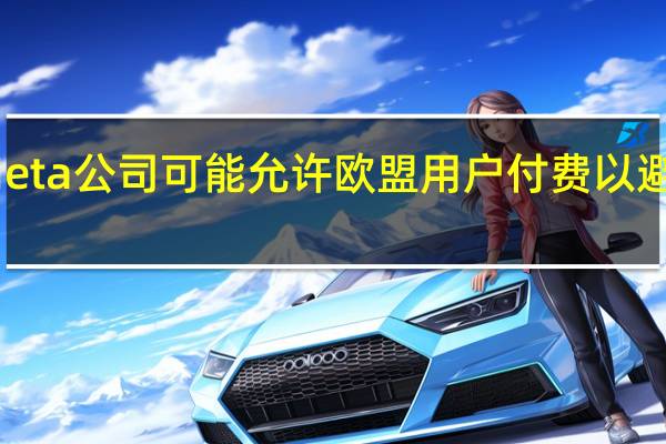 Meta公司可能允许欧盟用户付费以避免广告