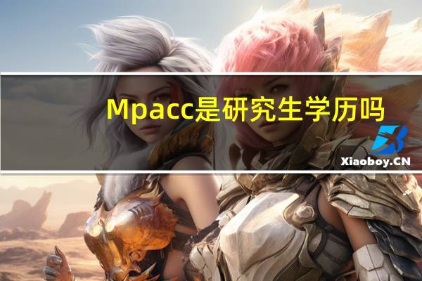 Mpacc是研究生学历吗