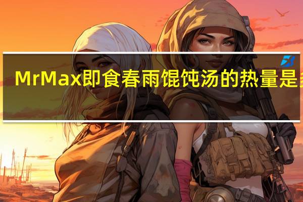 Mr Max 即食春雨馄饨汤的热量是多少