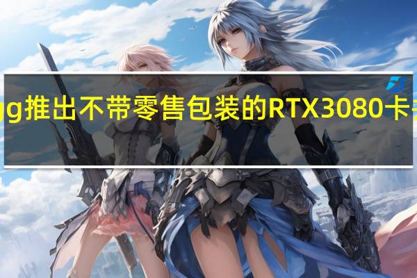 Newegg推出不带零售包装的RTX3080卡并且即将损坏