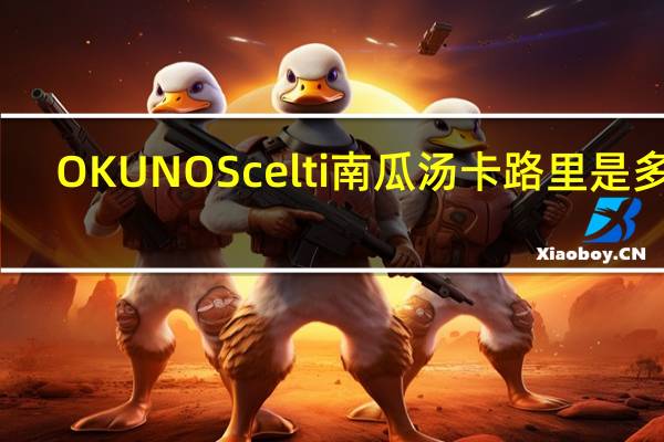 OKUNOS celti 南瓜汤卡路里是多少