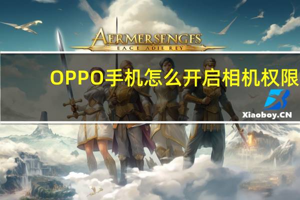 OPPO手机怎么开启相机权限