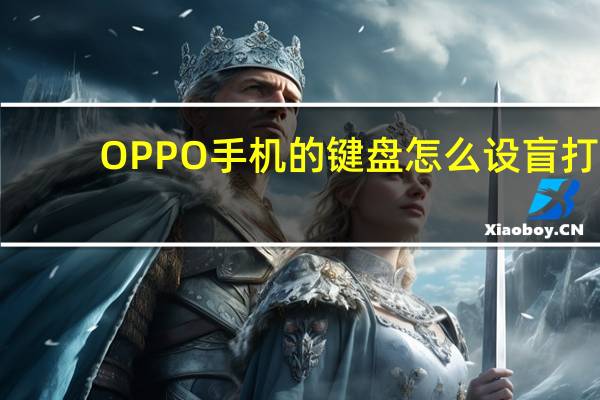 OPPO手机的键盘怎么设盲打