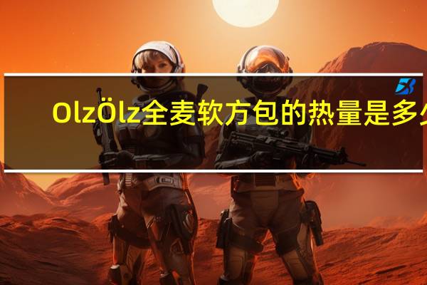 Olz Ölz  全麦软方包的热量是多少