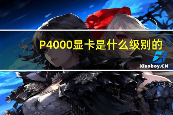 P4000显卡是什么级别的