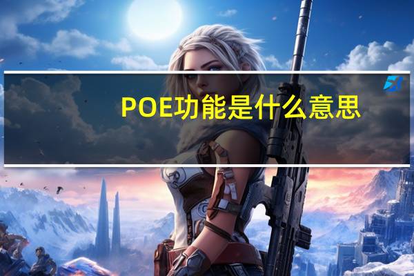 POE功能是什么意思