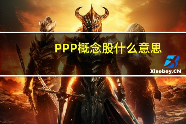 PPP概念股什么意思