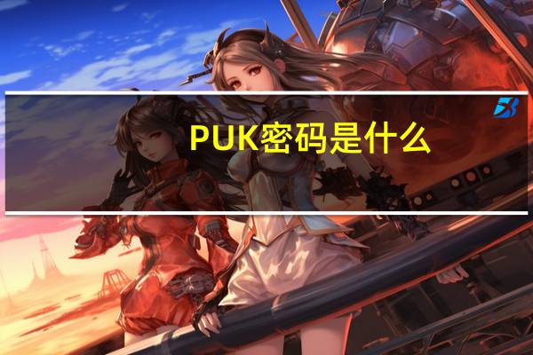 PUK密码是什么