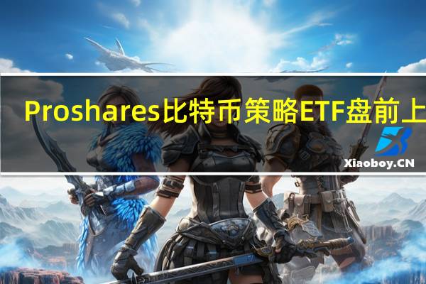 Proshares比特币策略ETF（Proshares Bitcoin Strategy ETF）盘前上涨8.3%比特币突破一年高点