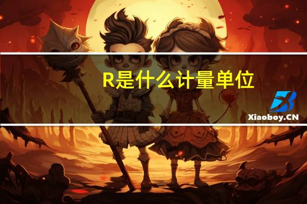 R是什么计量单位