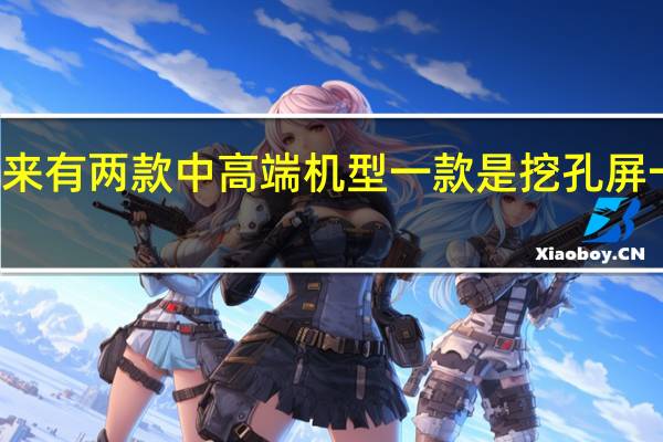 Redmi接下来有两款中高端机型一款是挖孔屏一款是升降全面屏