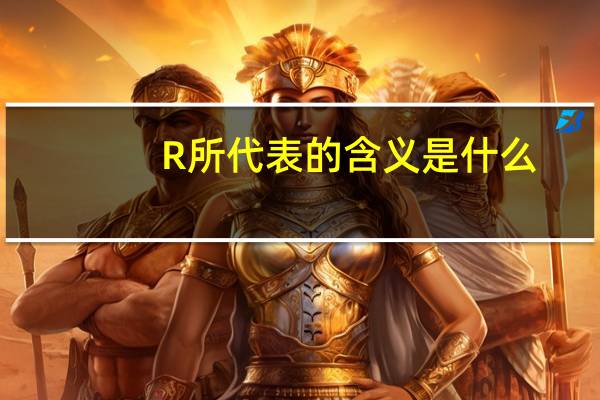 R所代表的含义是什么