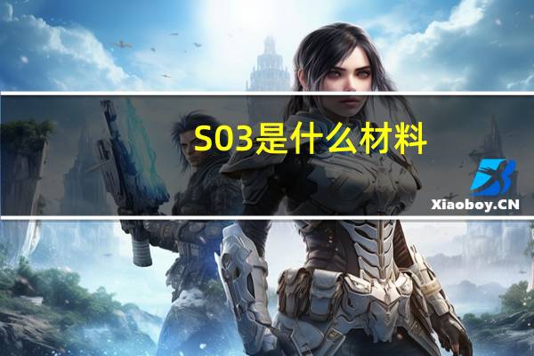 S03是什么材料