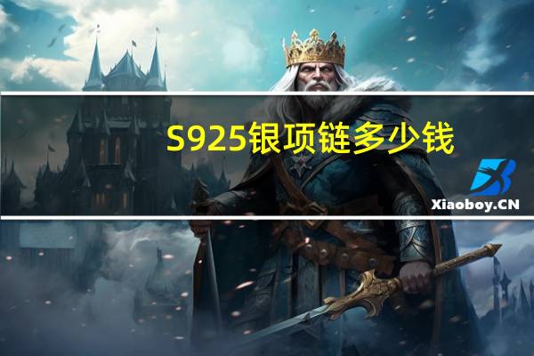 S925银项链多少钱