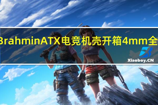SADES赛德斯婆罗门BrahminATX电竞机壳开箱4mm全景钢化玻璃中小型塔式设计