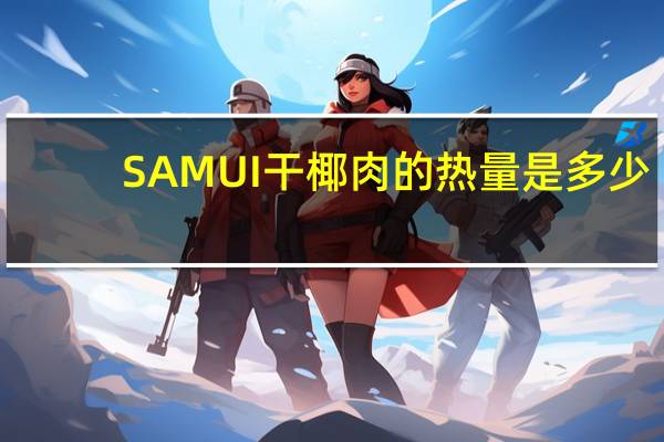 SAMUI 干椰肉的热量是多少