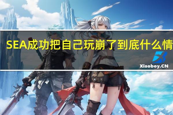SEA成功把自己玩崩了 到底什么情况嘞