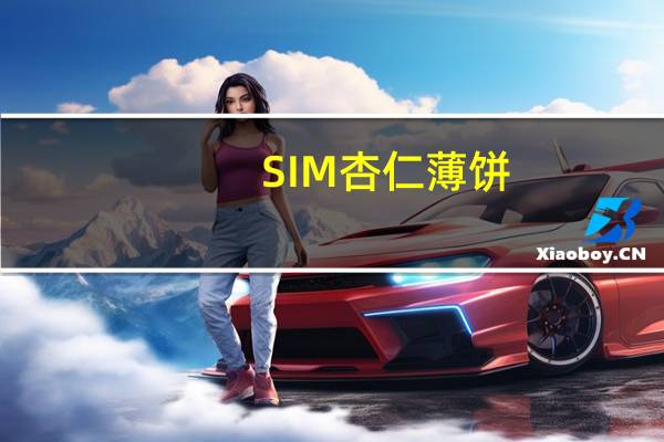 SIM 杏仁薄饼(比萨腰果味)的热量是多少