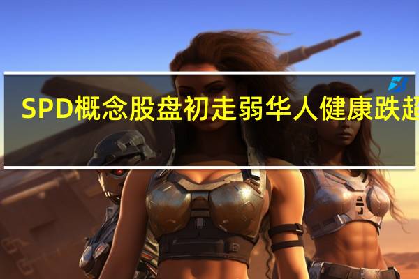 SPD概念股盘初走弱 华人健康跌超9%