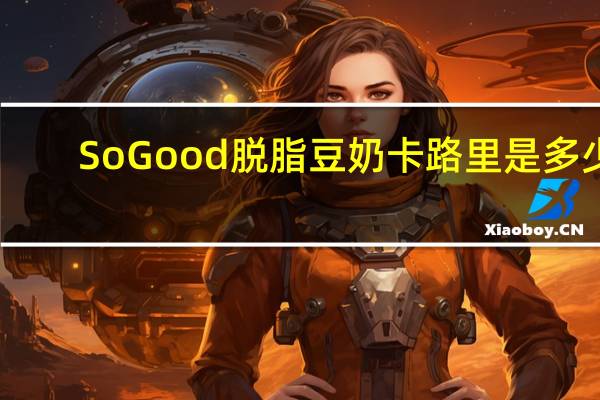 So Good 脱脂豆奶卡路里是多少
