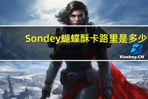 Sondey 蝴蝶酥卡路里是多少
