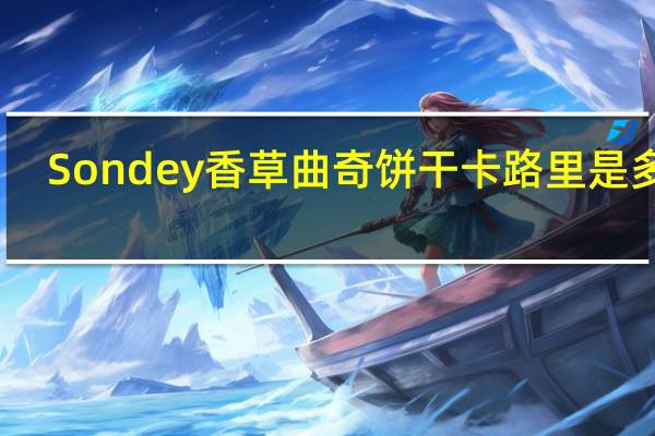 Sondey 香草曲奇饼干卡路里是多少