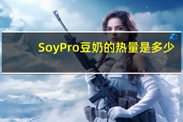 Soy Pro 豆奶的热量是多少