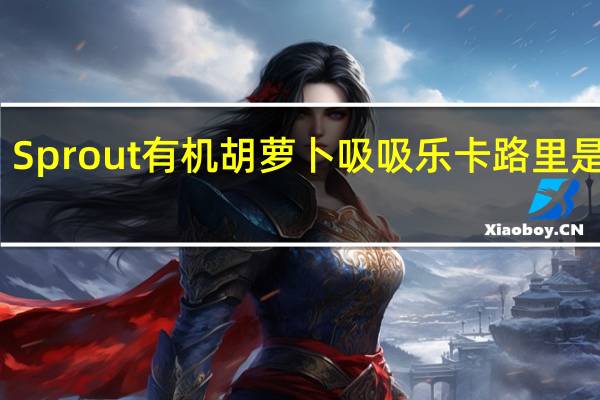 Sprout 有机胡萝卜吸吸乐卡路里是多少